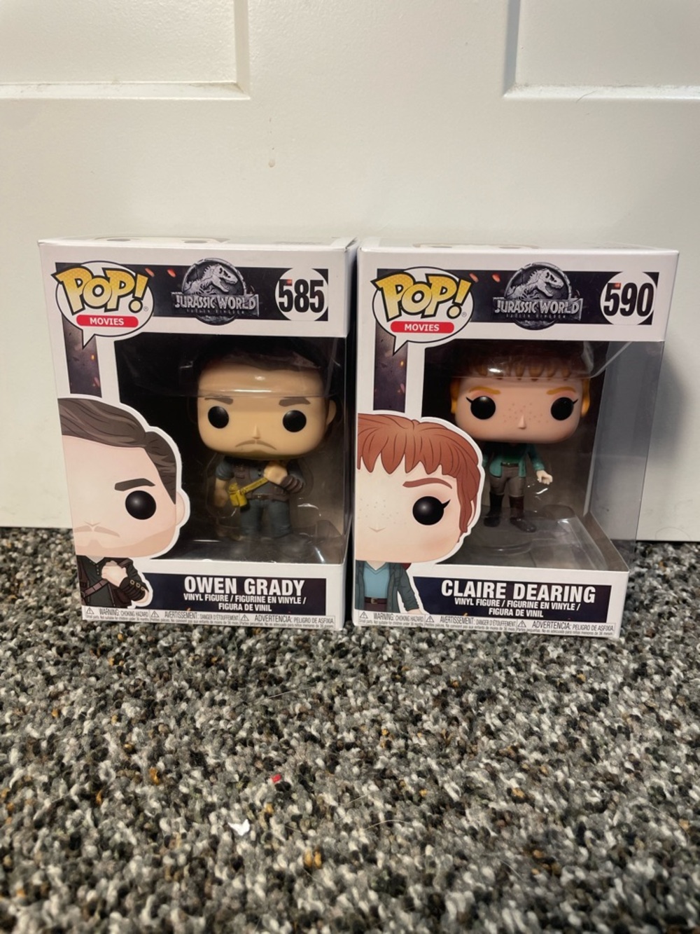 Funko Pop! Jurassic World Owen Grady & Claire Dearing - NIB